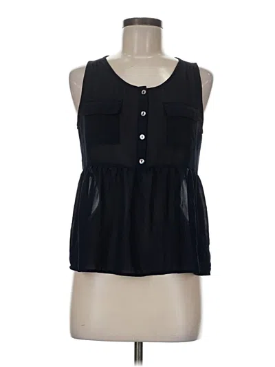 Pre-owned Forever 21 Sleeveless Blouse In Black