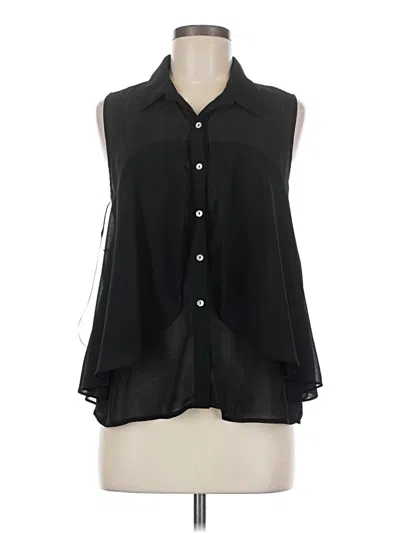Pre-owned Forever 21 Sleeveless Blouse In Black
