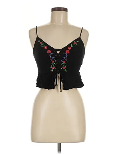Pre-owned Forever 21 Sleeveless Blouse In Black