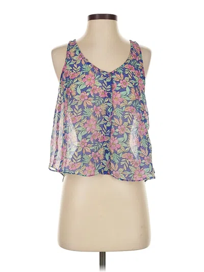 Pre-owned Forever 21 Sleeveless Blouse In Blue