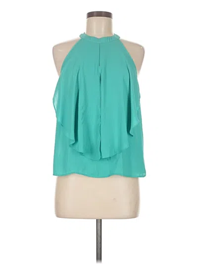 Pre-owned Forever 21 Sleeveless Blouse In Blue