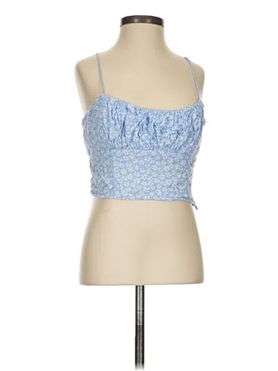 Pre-owned Forever 21 Sleeveless Blouse In Blue