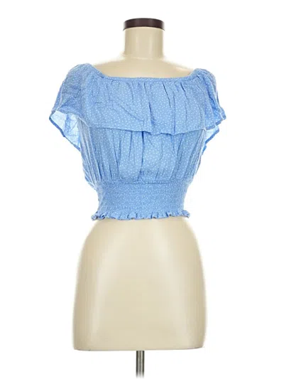 Pre-owned Forever 21 Sleeveless Blouse In Blue