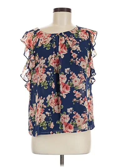 Pre-owned Forever 21 Sleeveless Blouse In Blue