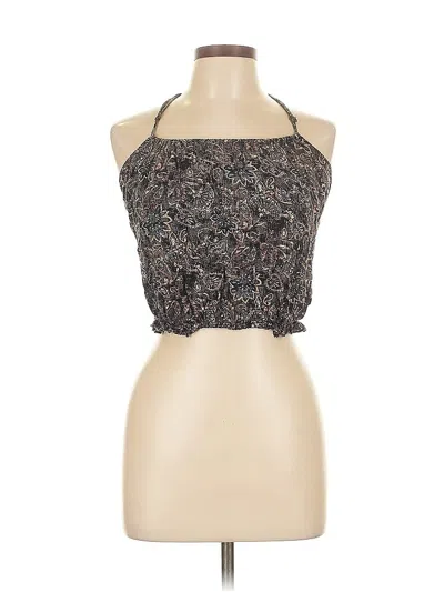 Pre-owned Forever 21 Sleeveless Blouse In Brown