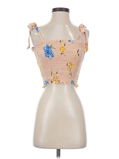 Pre-owned Forever 21 Sleeveless Blouse In Brown