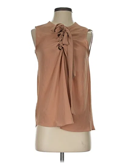 Pre-owned Forever 21 Sleeveless Blouse In Brown