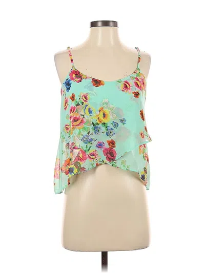 Pre-owned Forever 21 Sleeveless Blouse In Green