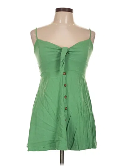 Pre-owned Forever 21 Sleeveless Blouse In Green