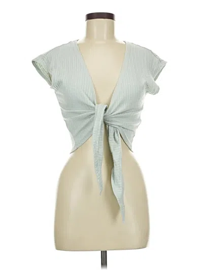 Pre-owned Forever 21 Sleeveless Blouse In Green