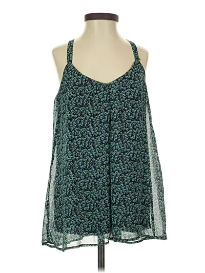 Pre-owned Forever 21 Sleeveless Blouse In Green