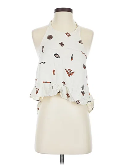 Pre-owned Forever 21 Sleeveless Blouse In Ivory