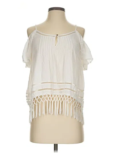 Pre-owned Forever 21 Sleeveless Blouse In Ivory
