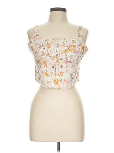 Pre-owned Forever 21 Sleeveless Blouse In Ivory