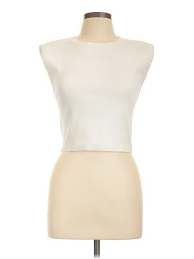 Pre-owned Forever 21 Sleeveless Blouse In Ivory