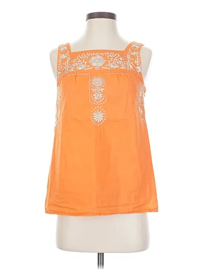Pre-owned Forever 21 Sleeveless Blouse In Orange