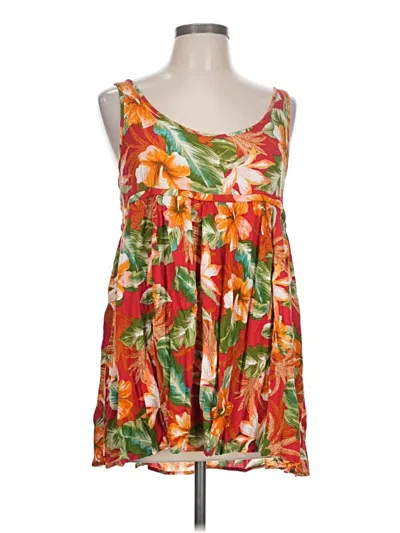Pre-owned Forever 21 Sleeveless Blouse In Orange