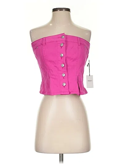 Pre-owned Forever 21 Sleeveless Blouse In Pink