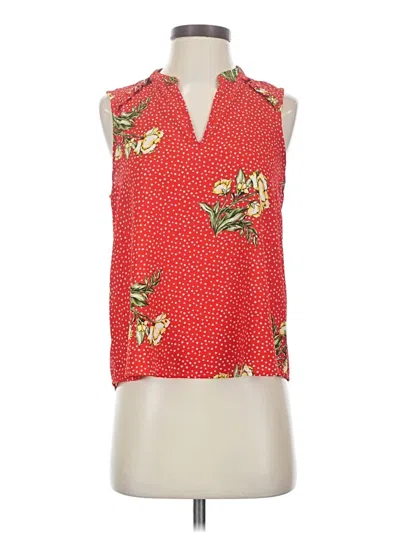 Pre-owned Forever 21 Sleeveless Blouse In Red