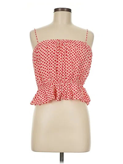 Pre-owned Forever 21 Sleeveless Blouse In Red