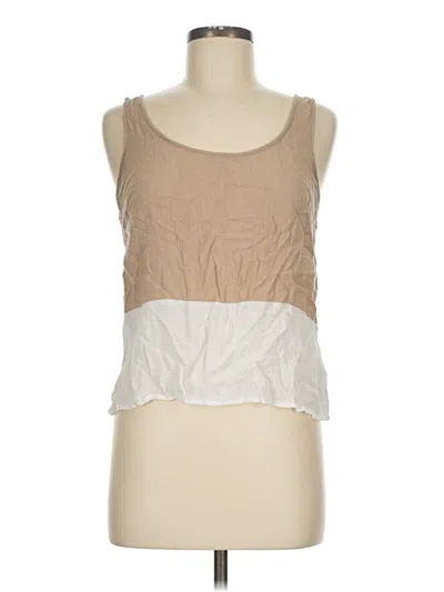 Pre-owned Forever 21 Sleeveless Blouse In Tan