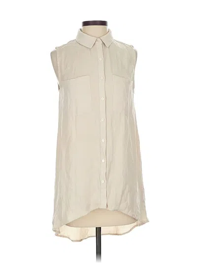 Pre-owned Forever 21 Sleeveless Blouse In White