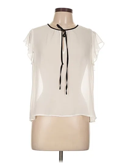 Pre-owned Forever 21 Sleeveless Blouse In White