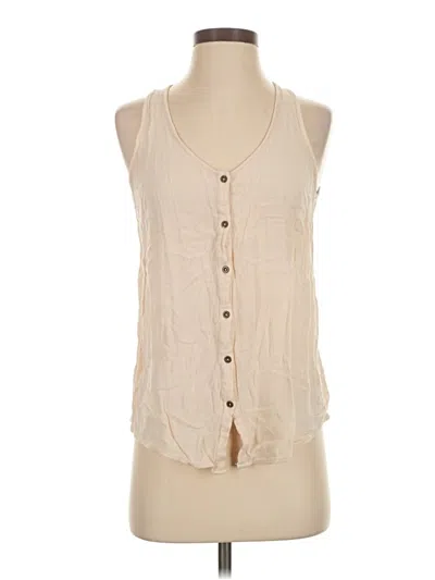 Pre-owned Forever 21 Sleeveless Blouse In White