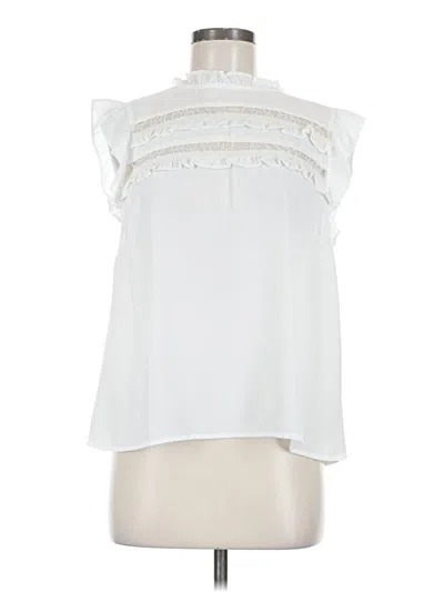 Pre-owned Forever 21 Sleeveless Blouse In White