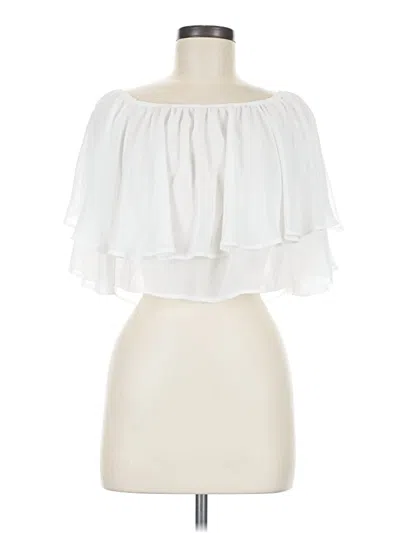 Pre-owned Forever 21 Sleeveless Blouse In White