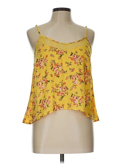 Pre-owned Forever 21 Sleeveless Blouse In Yellow