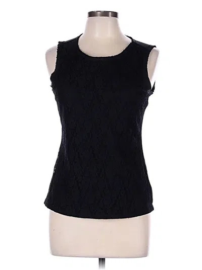Pre-owned Forever 21 Sleeveless Top Black Boatneck Tops