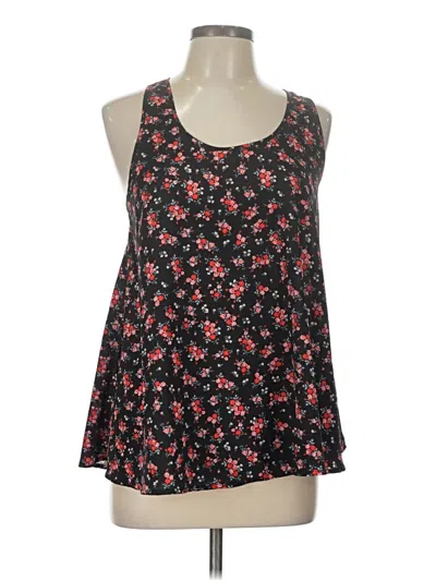 Pre-owned Forever 21 Sleeveless Top Black Halter Neckline Tops