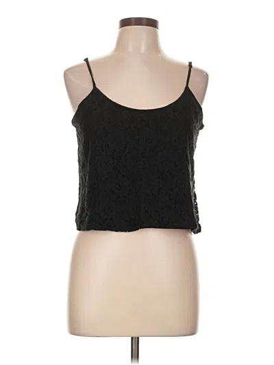 Pre-owned Forever 21 Sleeveless Top Black Halter Neckline Tops
