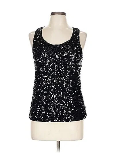 Pre-owned Forever 21 Sleeveless Top Black Scoop Neck Tops