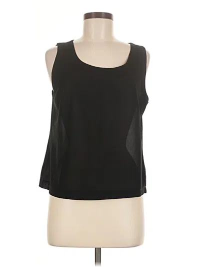 Pre-owned Forever 21 Sleeveless Top Black Scoop Neck Tops