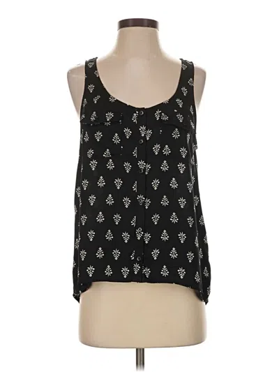 Pre-owned Forever 21 Sleeveless Top Black Scoop Neck Tops