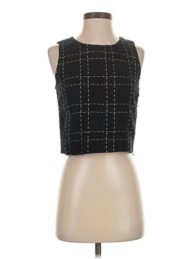 Pre-owned Forever 21 Sleeveless Top Black Square Neckline Tops