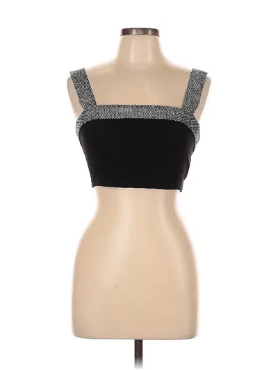 Pre-owned Forever 21 Sleeveless Top Black Strapless Neckline Tops