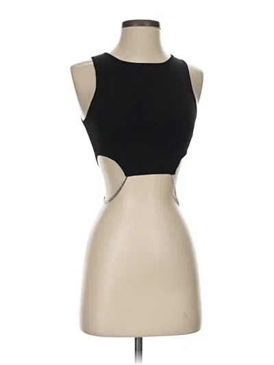 Pre-owned Forever 21 Sleeveless Top Black Strapless Neckline Tops