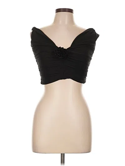 Pre-owned Forever 21 Sleeveless Top Black Strapless Neckline Tops