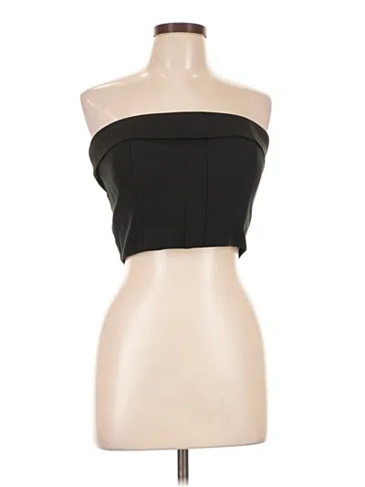 Pre-owned Forever 21 Sleeveless Top Black Strapless Neckline Tops