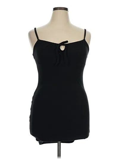 Pre-owned Forever 21 Sleeveless Top Black Strapless Neckline Tops