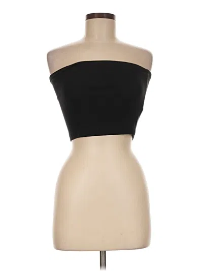 Pre-owned Forever 21 Sleeveless Top Black Strapless Neckline Tops