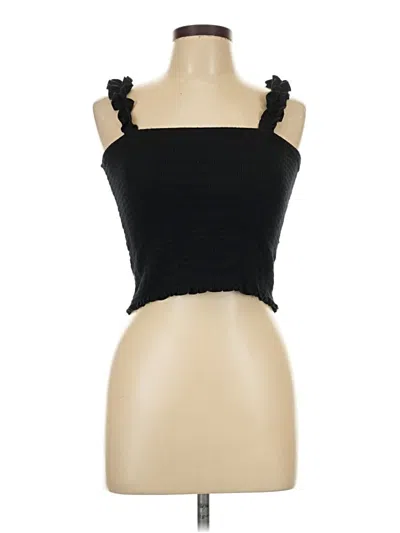 Pre-owned Forever 21 Sleeveless Top Black Strapless Neckline Tops