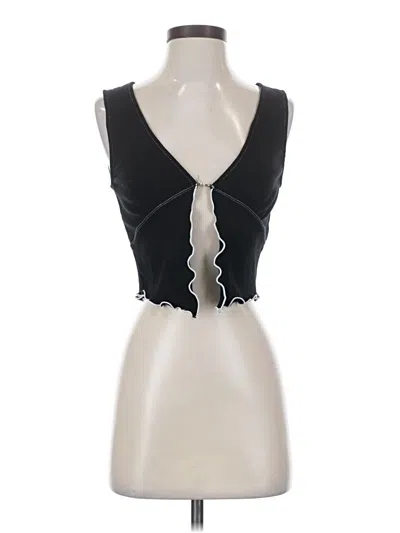 Pre-owned Forever 21 Sleeveless Top Black Sweetheart Neckline Tops