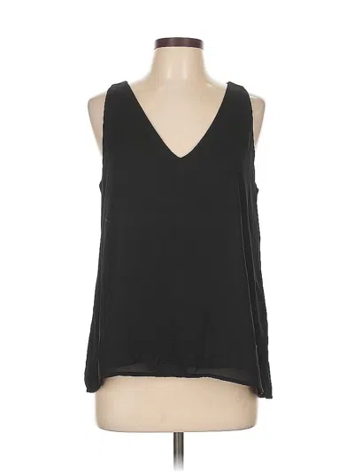 Pre-owned Forever 21 Sleeveless Top Black V Neck Tops