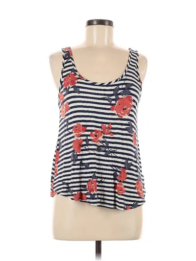 Pre-owned Forever 21 Sleeveless Top Blue Halter Neckline Tops