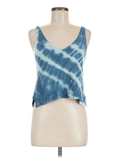 Pre-owned Forever 21 Sleeveless Top Blue Halter Neckline Tops