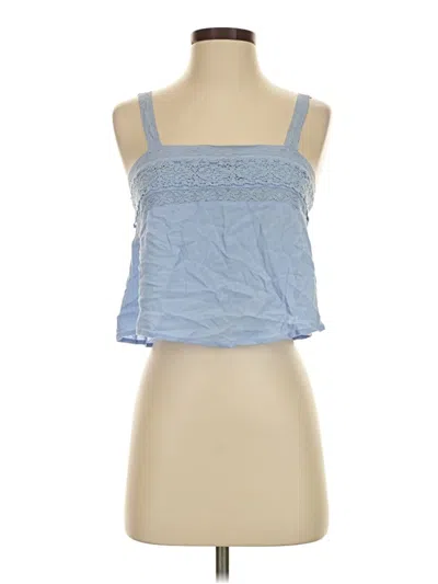 Pre-owned Forever 21 Sleeveless Top Blue Square Neckline Tops